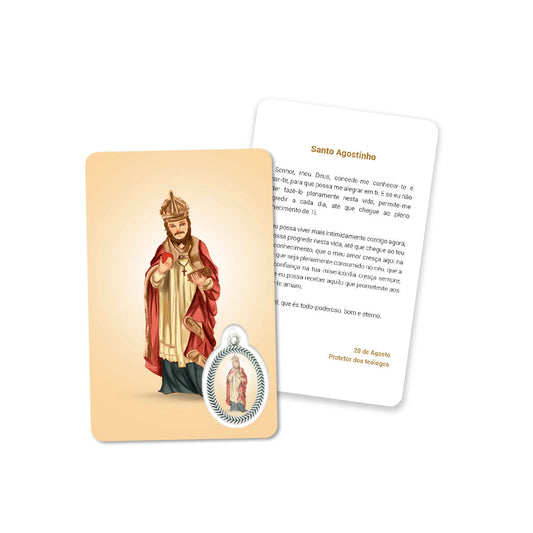 Prayer's card of Saint Augustine