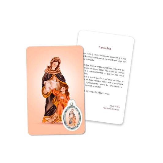 Prayer's card of Saint Anna