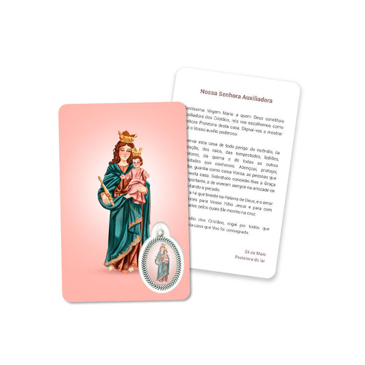 Prayer's card of Our Lady Help of Christians