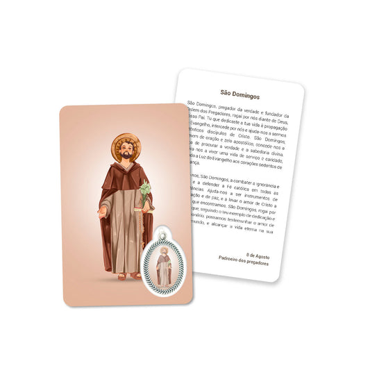 Prayer's card of Saint Dominic