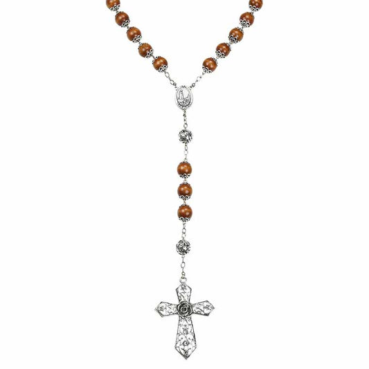 Wooden wall rosary