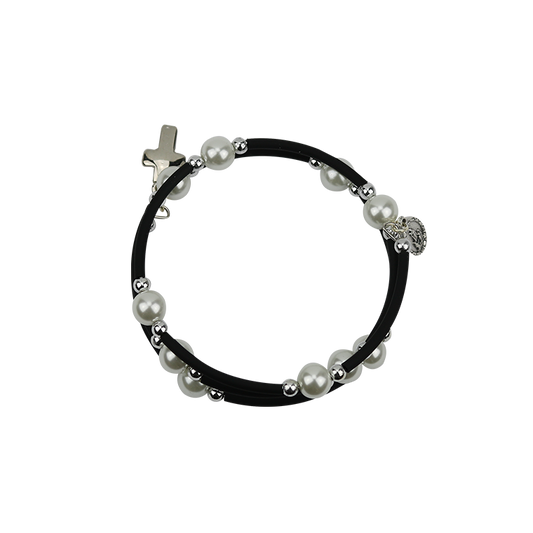 Triple bracelet with pearls