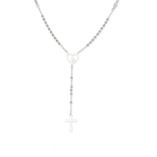 Our Lady of Fátima stainless steel rosary