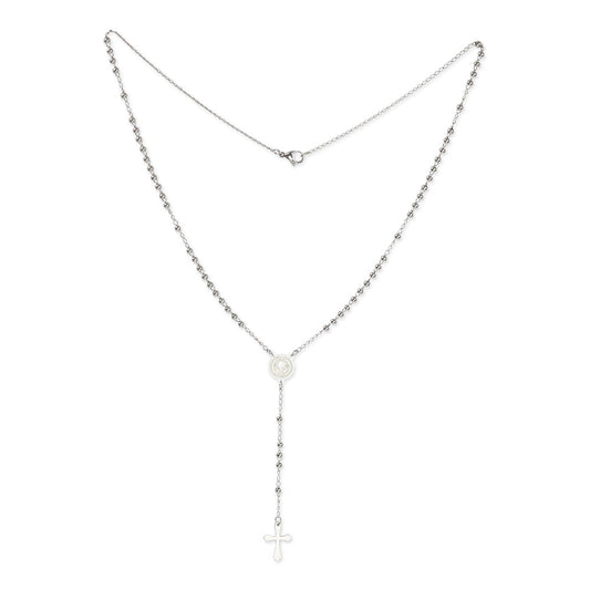 Stainless steel rosary of Saint Benedict