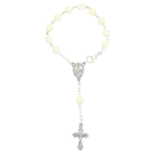 Decade rosary of mother-of-pearl