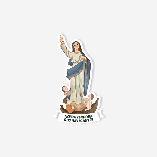 Catholic sticker of Our Lady of the Navigators