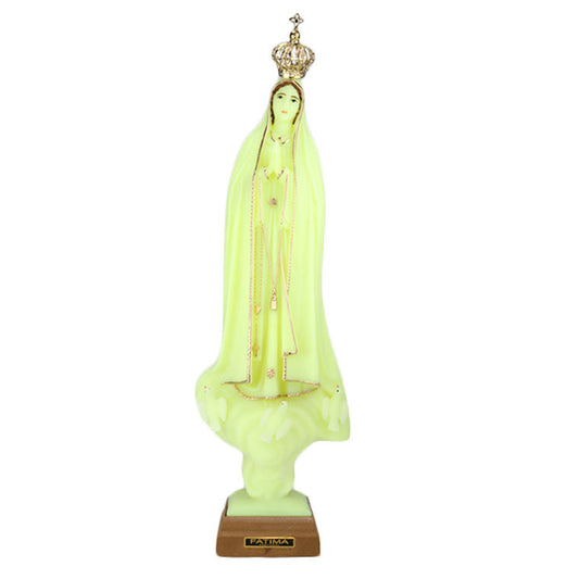 Fluorescent statue of Our Lady of Fatima