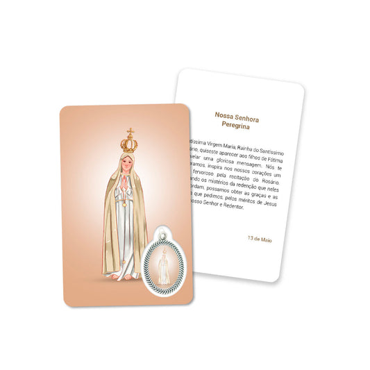 Prayer's card of Our Lady Pilgrim