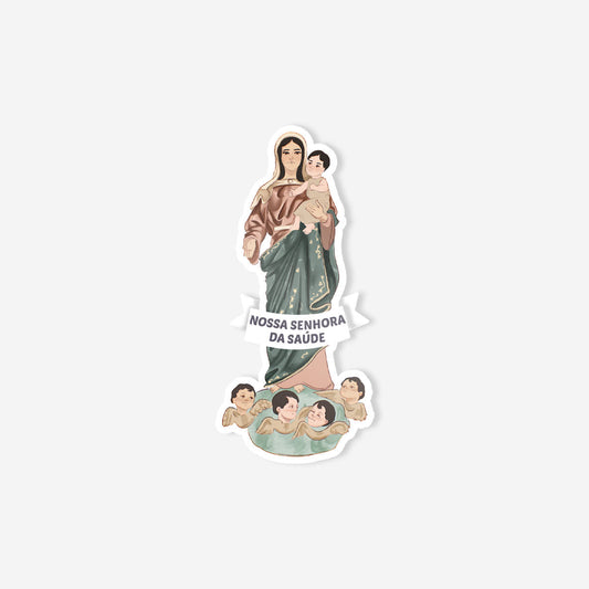 Catholic sticker of Our Lady of Health