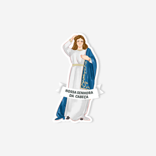Adesivo católico Nossa Senhora da Cabeça