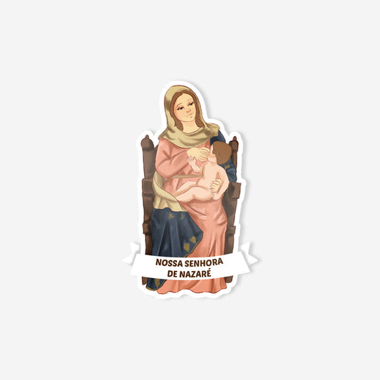 Catholic sticker of Our Lady of Nazareth