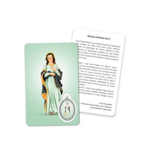 Prayer's card of Our Lady of Ó