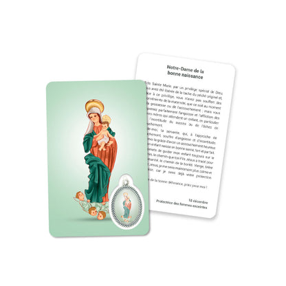 Cartão de oração de Nossa Senhora do Bom Livramento
