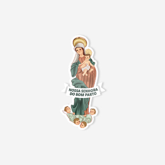 Catholic sticker of Our Lady of Good Birth