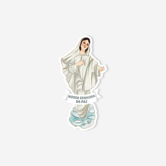 Catholic sticker of Our Lady of Peace