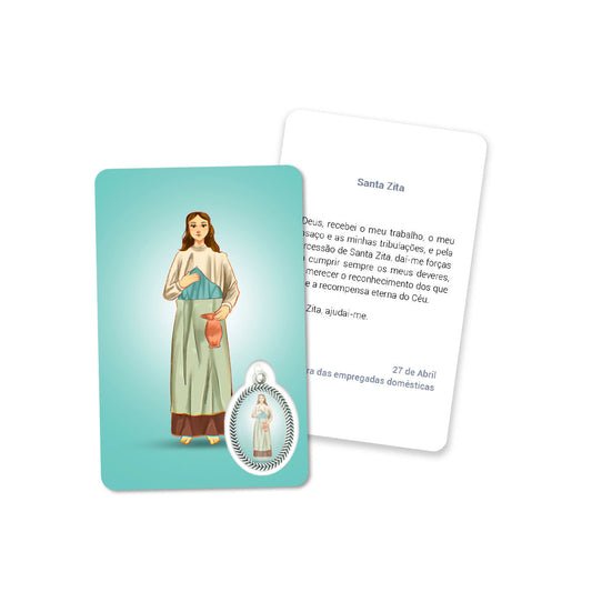 Prayer's card of Saint Zita