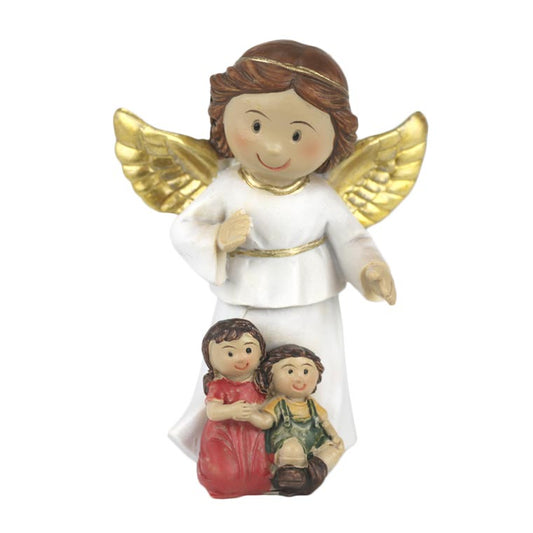 Statue of Guardian angel with children