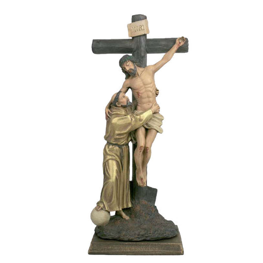 Christ on the Cross with Francis 37 cm