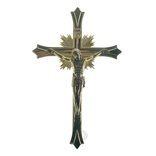 18,5 cm brass crucifix