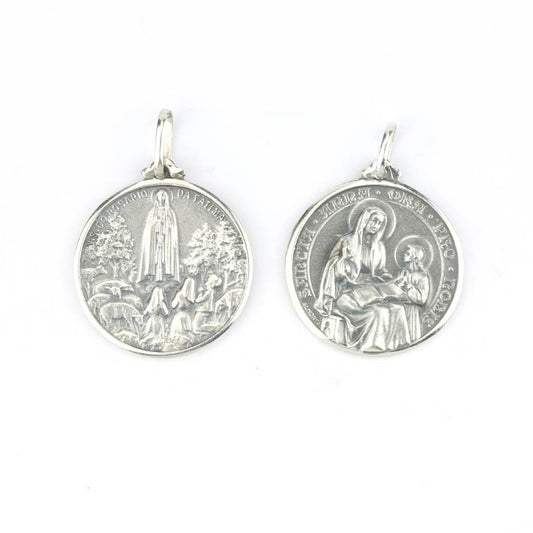 Saint Anne Medal - 925 Sterling Silver