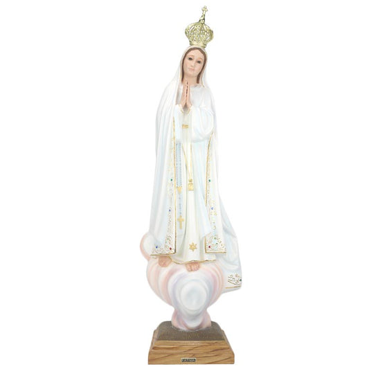 Statue of Our Lady of Fatima - Glass Eyes