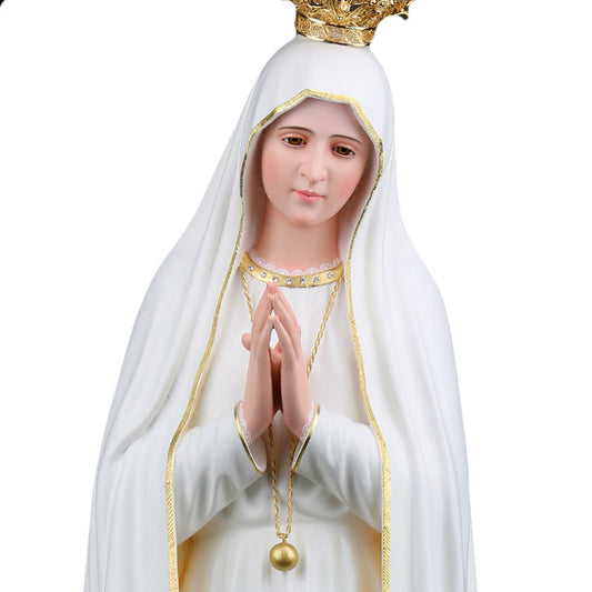 Nossa Senhora de Fátima Peregrina 100 cm - Estátua em Madeira