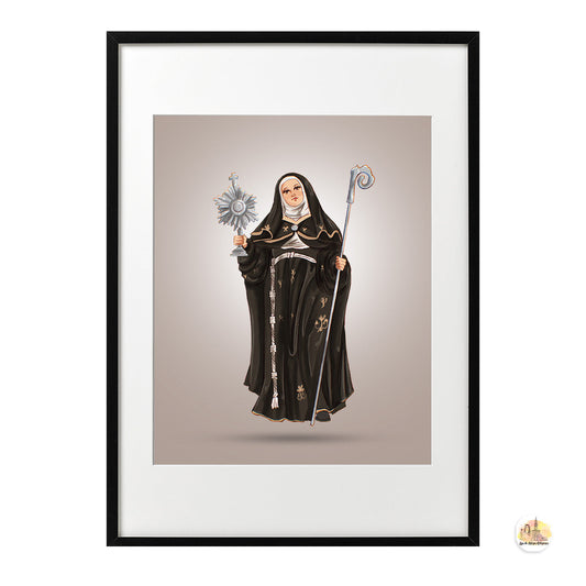 Saint Clare of Assisi Poster