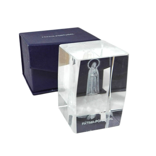 Glass crystal with Apparition of Fatima