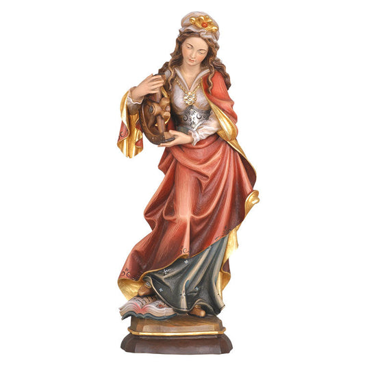 Wood statue of Saint Catherine
