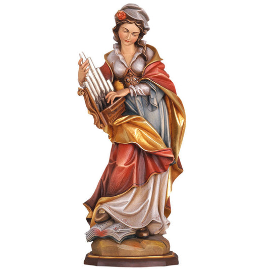 Wood statue of Saint Cecilia
