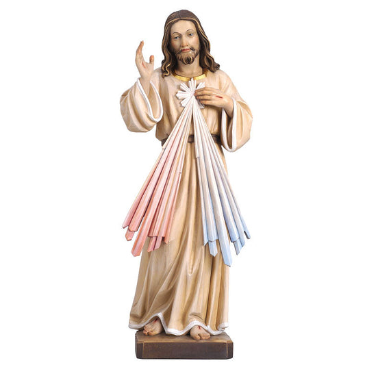 Wood statue of Divine Mercy