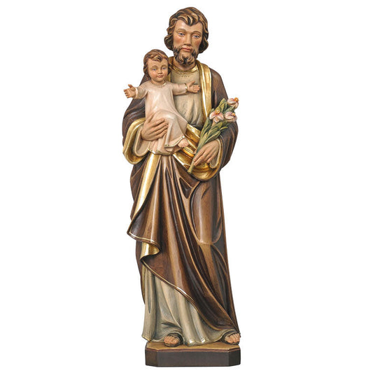 Wood statue of Saint Joseph