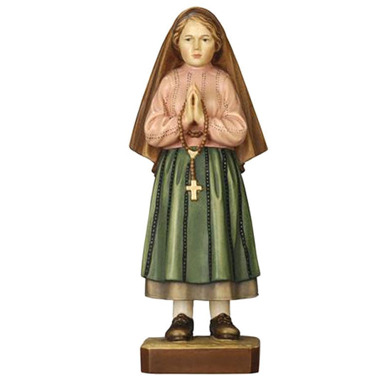 Wood statue of Sister Lucia Marto