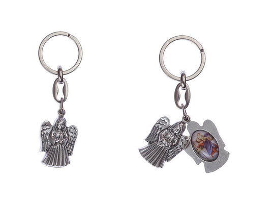 Angel Guardian Keychain and Saint Christopher