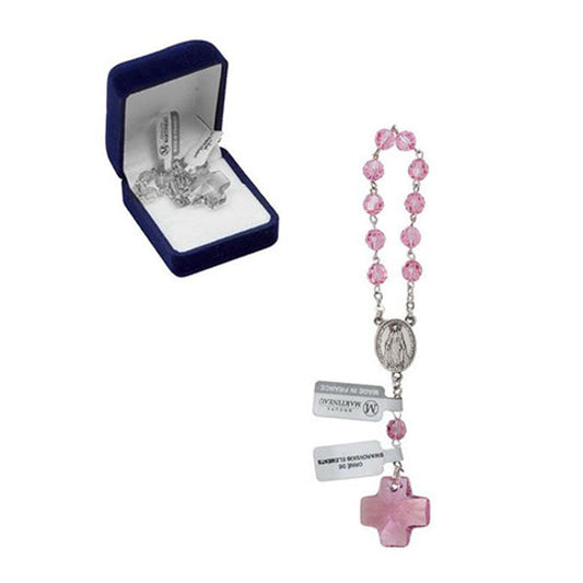 Decade rosary of Swarovski Crystal