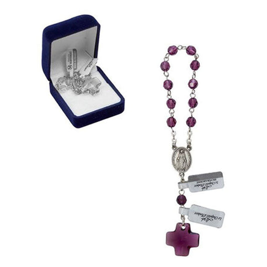 Decade rosary of Swarovski Crystal