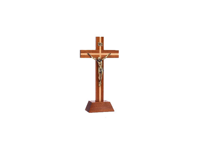 Wood standing crucifix