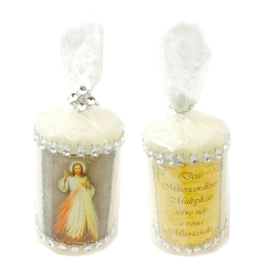 Catholic decorative candle
