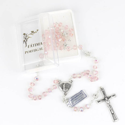 Pink crystal rosary